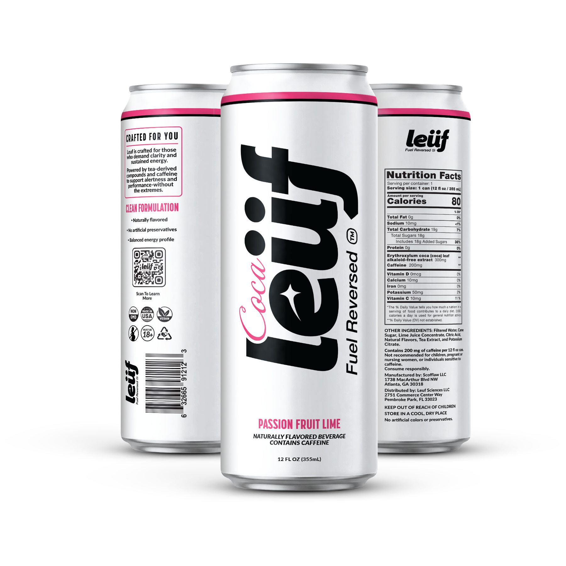 Coca Energy Drink 12oz - Passion Fruit